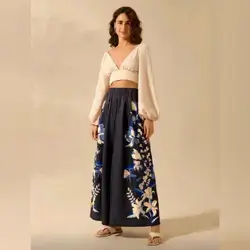 CAJUNI Loose Wide Leg Pants - Small