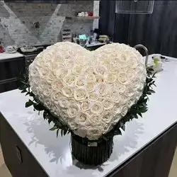 White Heart Roses