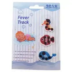 Fever Tracker Baby Fever Forehead Rapid Thermometer Cartoon, //جهاز تعقب الحمى للاطفال والجبين ميزان حرارة سريع بتصميم كرتوني