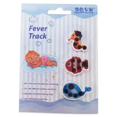 Fever Tracker Baby Fever Forehead Rapid Thermometer Cartoon, //جهاز تعقب الحمى للاطفال والجبين ميزان حرارة سريع بتصميم كرتوني