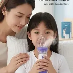 mesh nebulizer portable inhaler treatment for asthma and breath inhalation problems , cough 