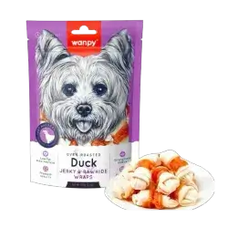 Wanpy Duck jerky & Rawhide Wraps Treat for dogs 100g