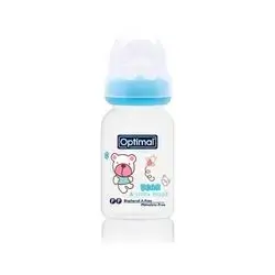 Orthodontic Cleft Lip Narrow Neck Feeding Bottle 140ml (+0) - Blue