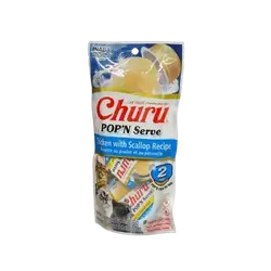 Inaba Churu Pop'n Serve - Chicken with Scallop Recipe 2 Cups