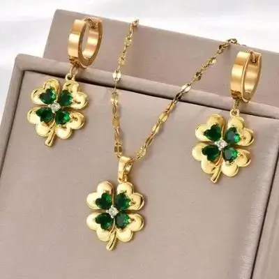 3pcs/Set Gold-Tone Stainless Steel Chain