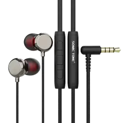 SOMIC TONE S608 Factory Wholesale Hands-Free 3.5mm In-Ear Wired Earphone Hi-Fi Stereo Sound HD Microphone IPX-4 Waterproof