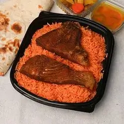 Fried Fish With Red Rice