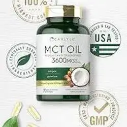 Carlyle MCT Oil Capsules | 3600mg | 70 Softgels | Keto Coconut Oil | with Caprylic & Capric Acid | Non-GMO and Gluten Free Supplement