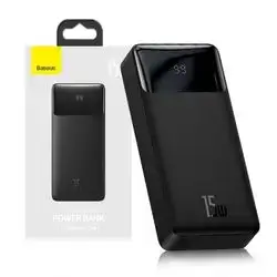 Powerbank Baseus Bipow Quick Charge 20000mAh 15W + Cable USB-A - Micro USB 0.25m (PPBD050101) Black