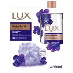 Lux B/w Magical Orchid&lofah 250ml