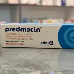 predmacin prednisolone 0.52 % + neomycine 0.5 + sulfacetamide sodium 10% eye ointment 3.5g_edol