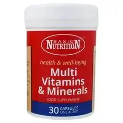 basic nutrition multi vitamin& minerals 30cap
