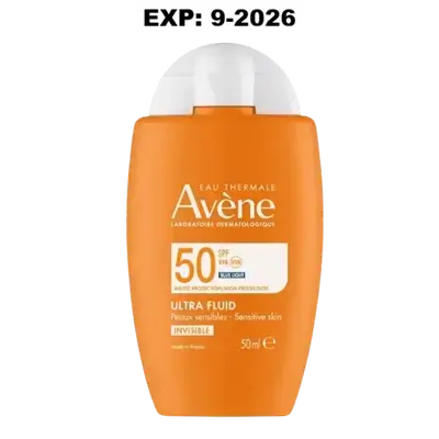 Ultra Fluid Invisible Sunscreen SPF50+ Sensitive Skin 50ml _ Avene