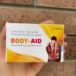 BODY-AID (aceclofenac 100mg/paracetamol500mg)20 tablet