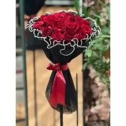Red flowers bouquet