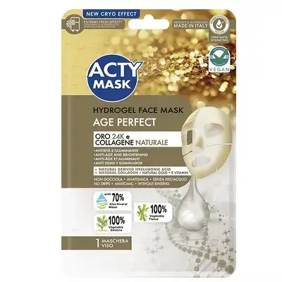 Maschera Viso Antiage con Oro 24K e Collagene Naturale
