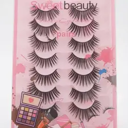 eyelashes set containing 6 pairs