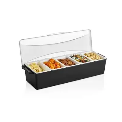 5 Comp.Garnish Tray With Lid