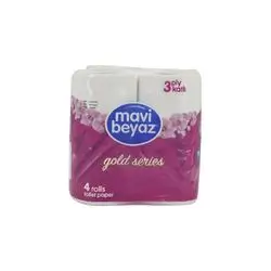 Mavi Beyaz Toilet Paper 3 Ply 4 Rolls