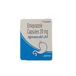 Aprazole Omeprazole 20 mg - 14 Capsules - India