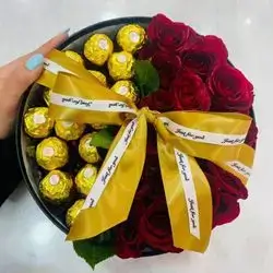 Flower Box With Chocolate