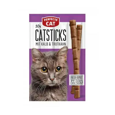 PERFECTO Cat Sticks with Meat 50 gm 10 pcs