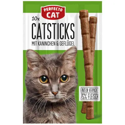 Perfecto Cat 10er Cat Sticks Rabbit & Poultry 50g 10pcs