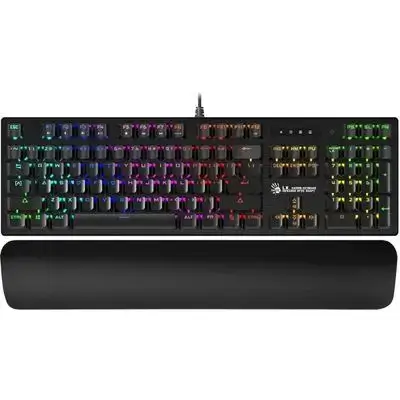 Bloody B825R Light Strike Mechanical Black USB for Gaming Led (War Stand) (Red Switches)