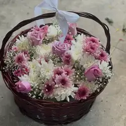 Rose Flower Basket 