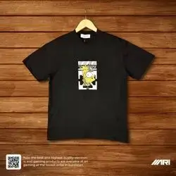FARFETCH T-SHIRT OFF-WHITE SIMPSON MASTER QUALITY BLACK SMALL