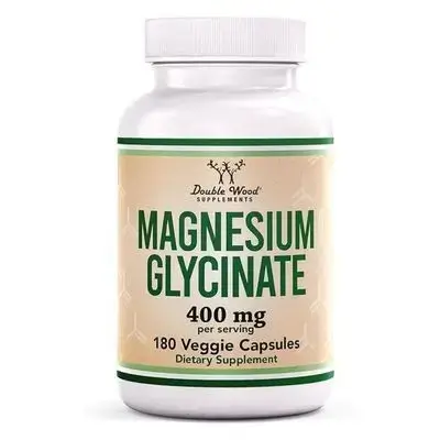 Magnesium Glycinate 400mg 90 caps DOUBLE WOOD