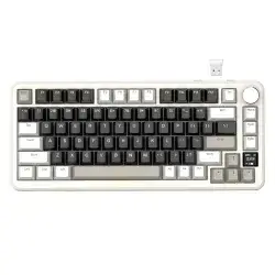 ATTACK SHARK X85 PRO Tri-Mode Gasket-Mounted Mechanical Keyboard – Cheese White, Blueberry Switch