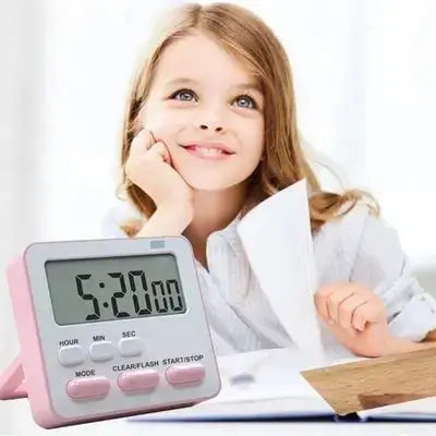 TIMER Electronic Calculaator pink