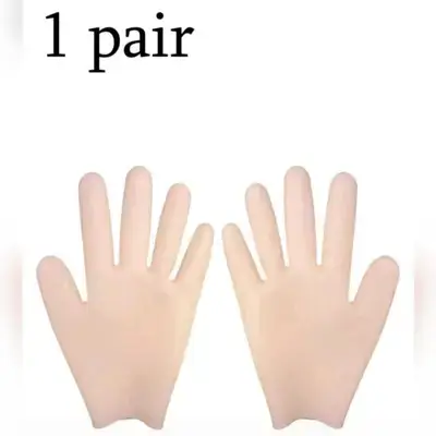 2pcs Silicone Hand Moisturizing And Soothing Gloves