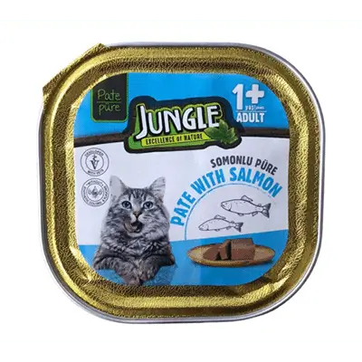 Jungle خواردنی تەڕی پشیلە بەتامی سەلمون 100g