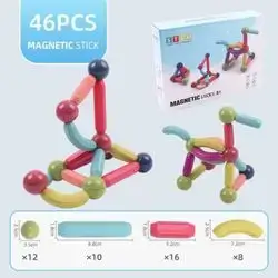 Magnetic Sticks 46 Pcs