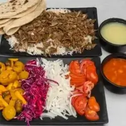 گەسی گۆشتی لەسەر برنج