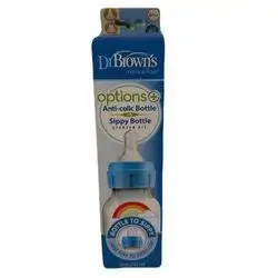 Dr Brown's Options + anti colic bottle 250 ml 6 m+ blue