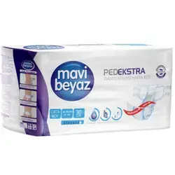 Mavi Beyaz Pedekstra Adult Diaper Medium 65–115 cm – 30 Pieces