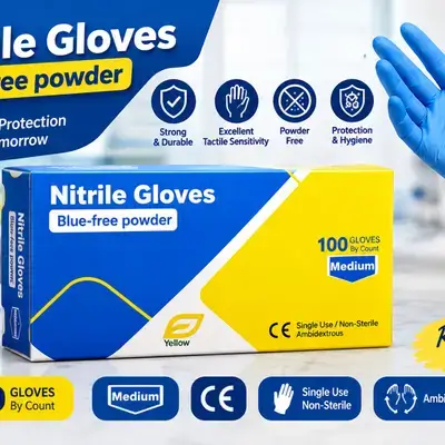Niyrile Gloves Blue-free Powder Medium