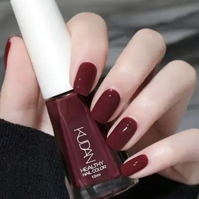 KUDAN 10ml Water-Based Nail Polish - 21 Burgundy