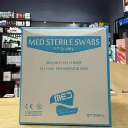 Med Sterile Swabs 10 x 10 cm