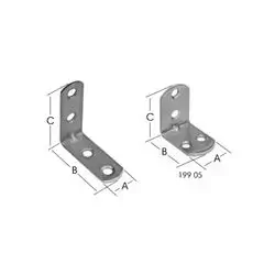 Round Head Profile Angle 90° 15X40X40 1,5 Mm