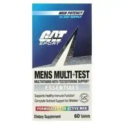 high potency GAT mens multi + test multivitamin with testosteron support 60 tab