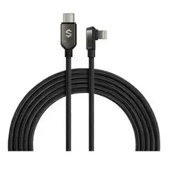 Black Shark Right-angle Lightning to USB-C Cable