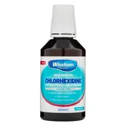 WISDOM CHLOROHEXETINE MOUTH WASH ALCOHOL FREE FRESH MINT