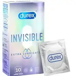durex invisible extra lubricated 12 condoms