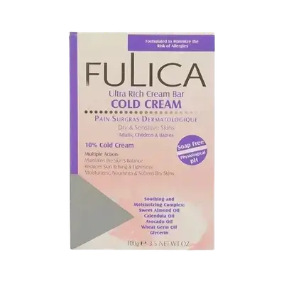 Cold Cream Ultra Rich Cream Bar Dry & Sensitive Skin 100g _ FULICA
