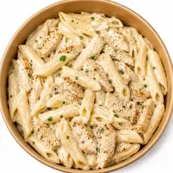 Creamy chicken penne