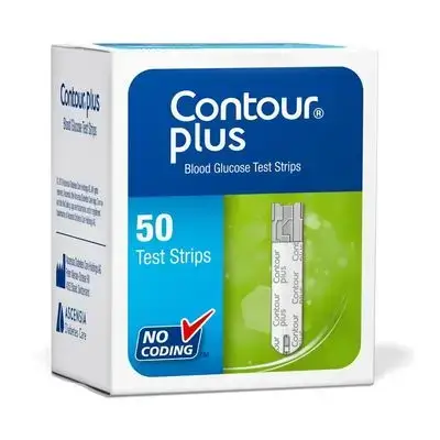 Contour Plus Blood Glucose Test Strips – 50 Strips